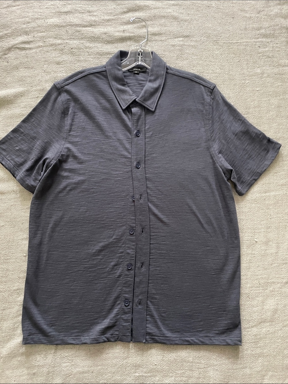 Mens “Vince” Short-Sleeve Button-Up Shirt